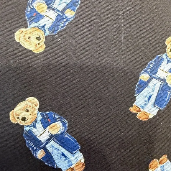 Polo Ralph Lauren Black Pajama Set with Bear Design - Picture 6 of 8